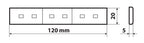 Bandiera Italia luminosa a 6 led, 24V