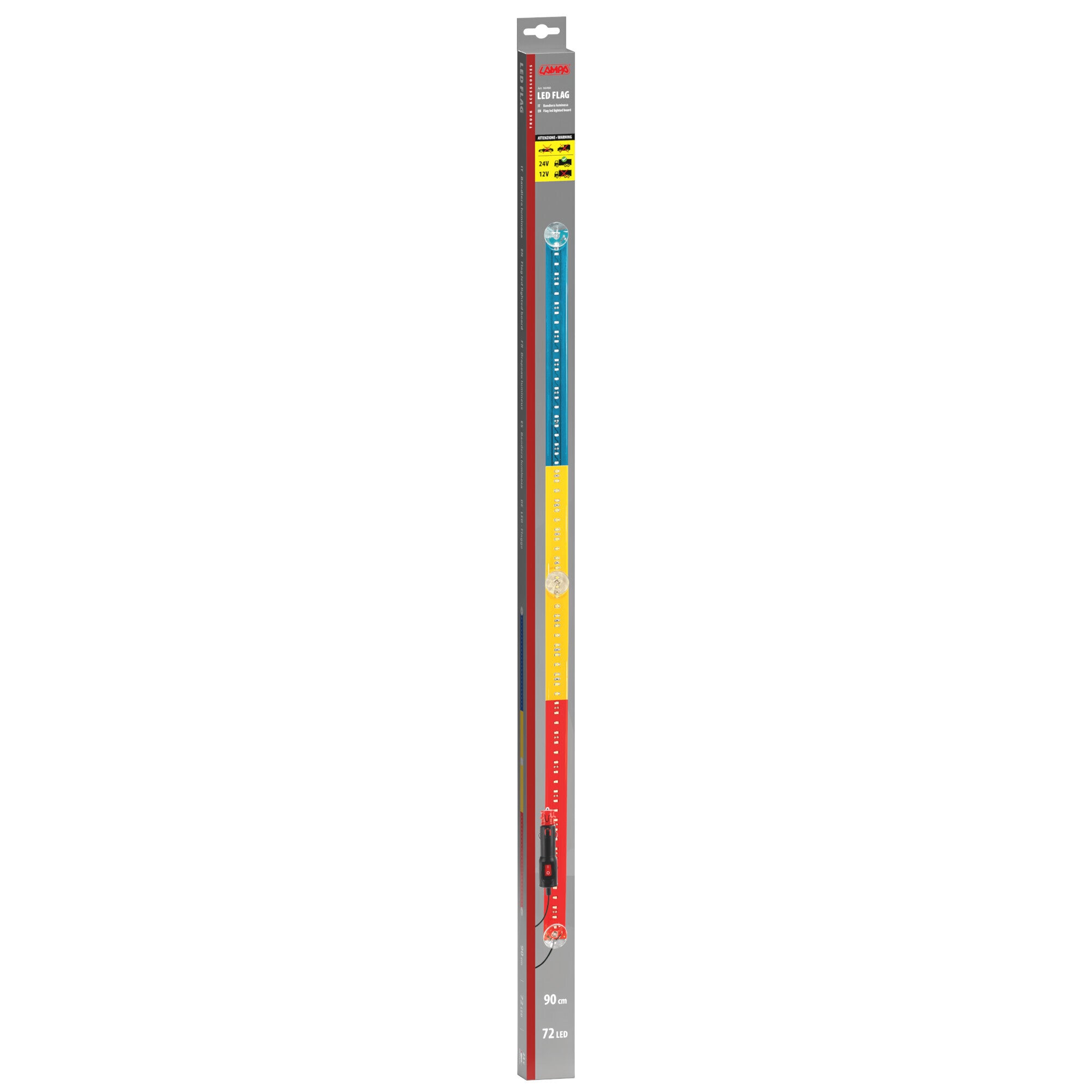 Bandiera luminosa 90 cm, 72 Led, 24V - Romania