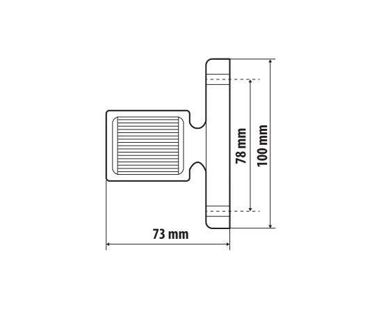 Alpha Flex 7, luce ingombro - 6 Led - 12/24V - Sinistra