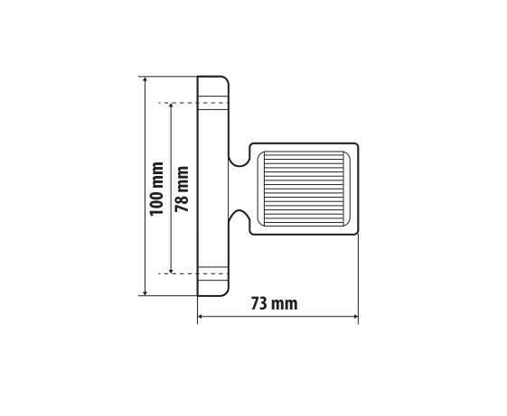 Alpha Flex 7, luce ingombro - 6 Led - 12/24V - Destra