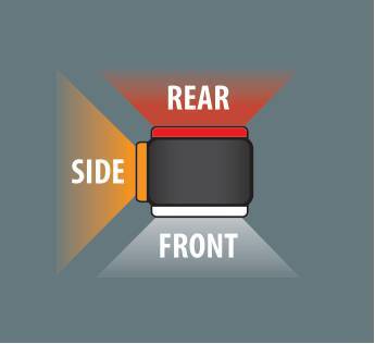 Alpha Flex 12, luce ingombro - 6 Led - 12/24V - Sinistra