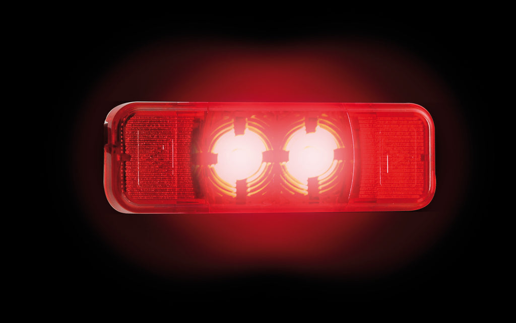 Luce ingombro - 2 Led - 24V - Rosso