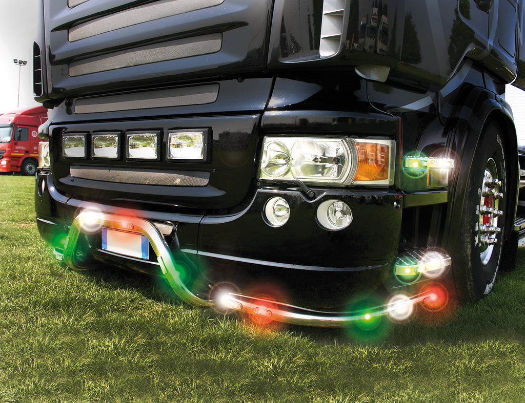 Luce decorativa - 3 Led - 12/24V - Verde