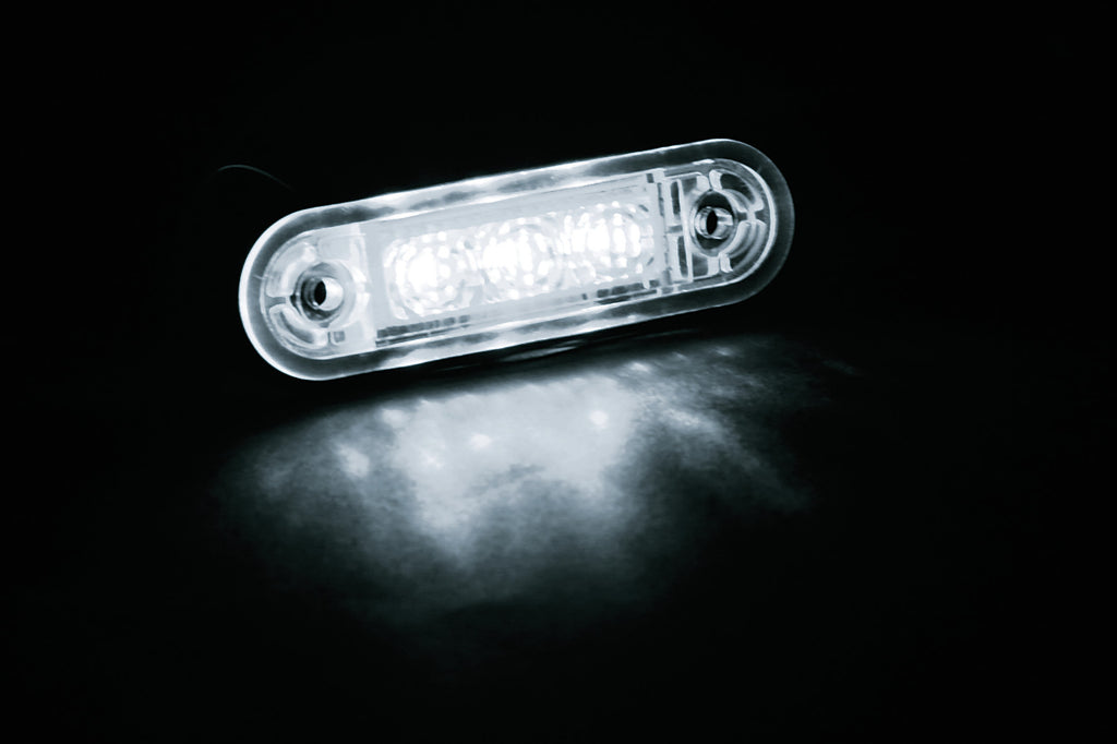 Luce ingombro - 3 Led - 12/24V - Bianco