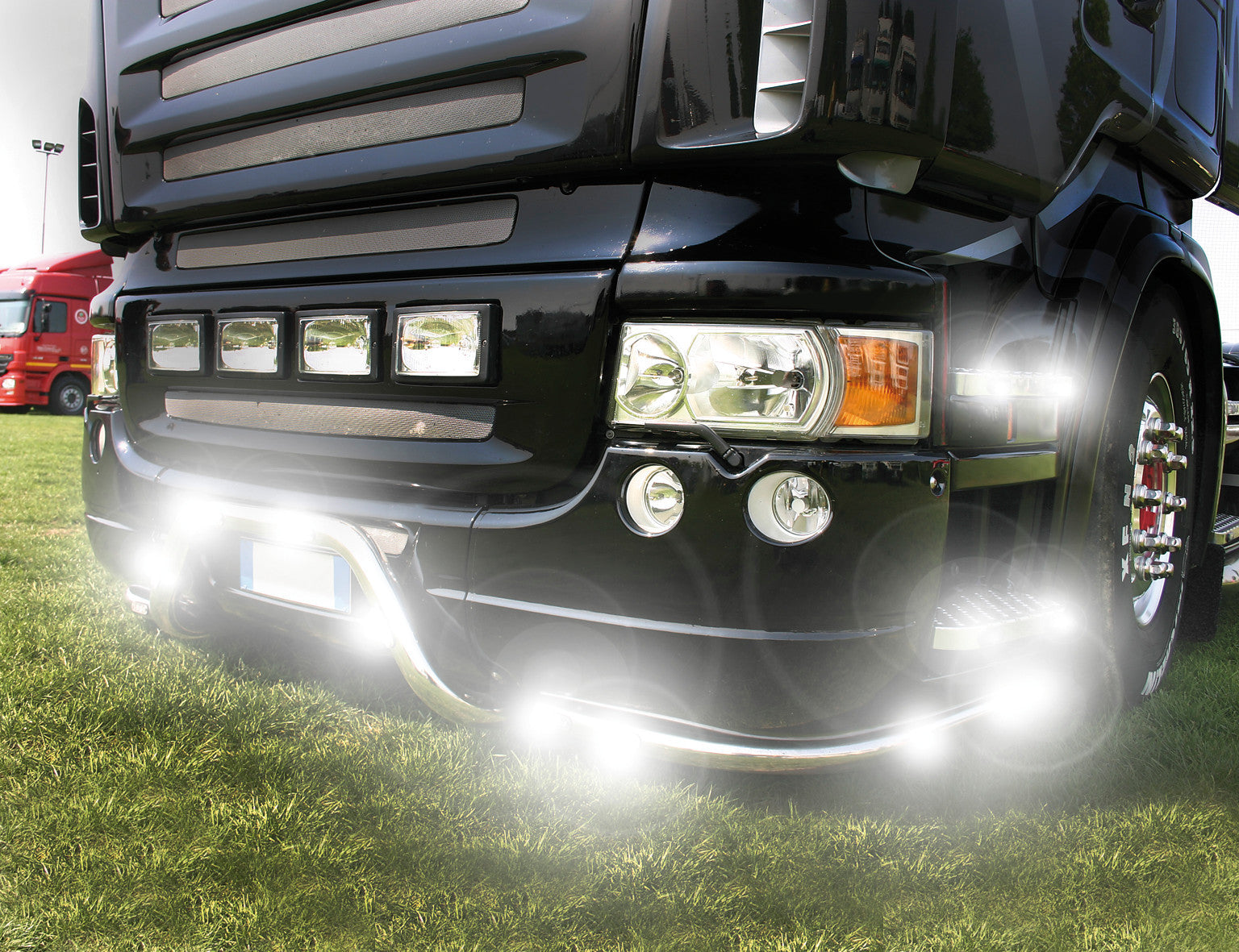 Luce ingombro - 3 Led - 12/24V - Bianco