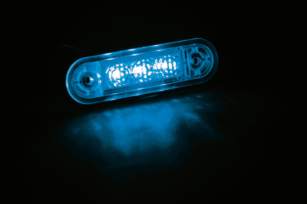 Luce decorativa - 3 Led - 12/24V - Blu