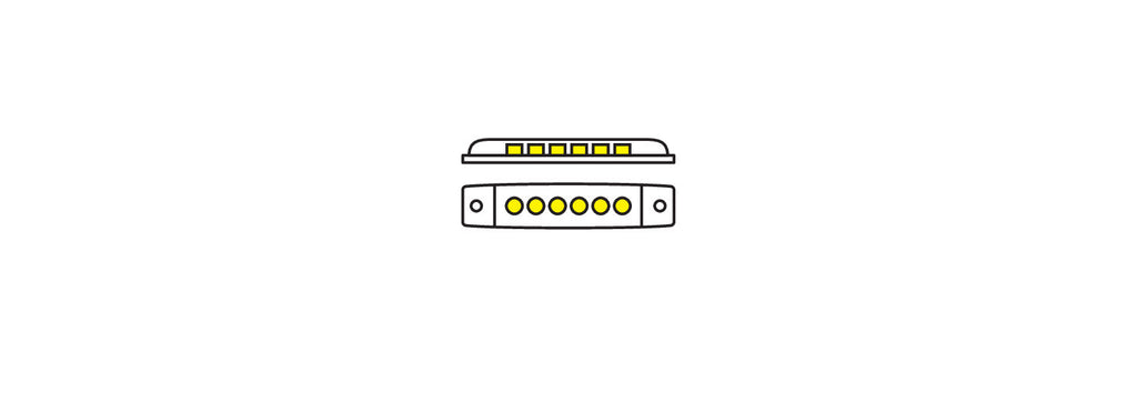 Luce ingombro - 6 Led - 12/24V - Bianco