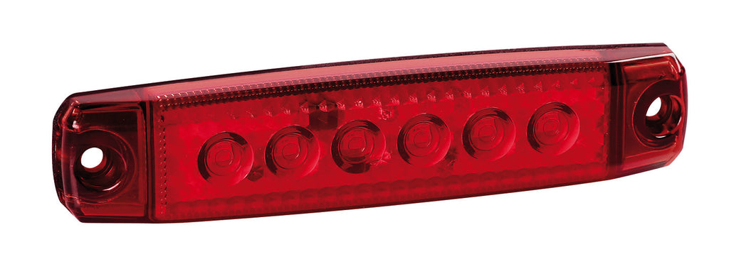 Luce ingombro - 6 Led - 12/24V - Rosso