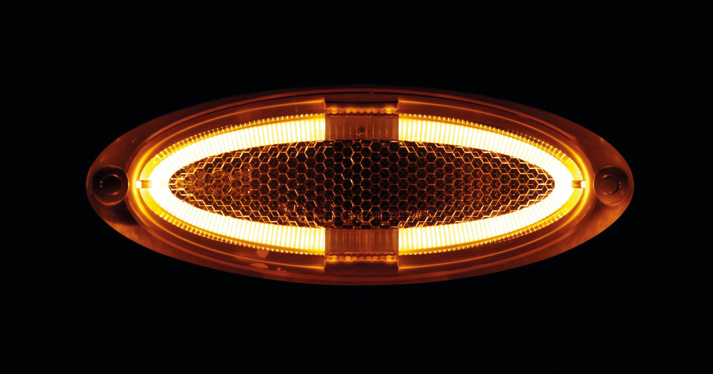 Luce ingombro - 4 Led - 12/24V - Arancio