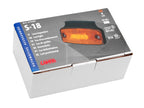 Luce ingombro con catarifrangente e staffa - 4 Led - 12/24V - Arancio