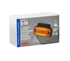 Luce ingombro con catarifrangente e staffa - 2 Led - 12/24V - Arancio