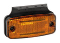 Luce ingombro con catarifrangente e staffa - 2 Led - 12/24V - Arancio