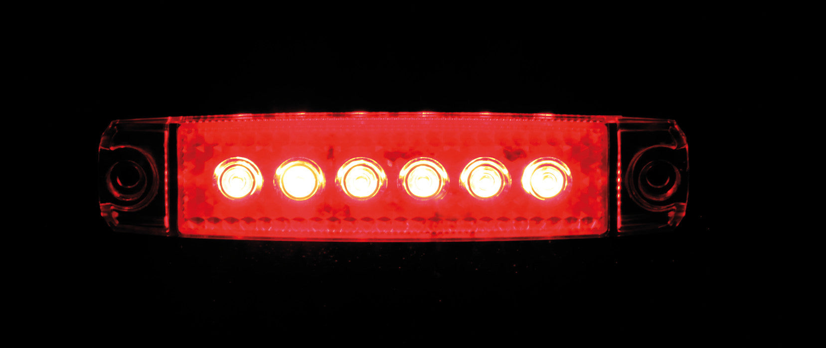 Set 20 pz, luce ingombro - 6 Led - 12/24V - Rosso