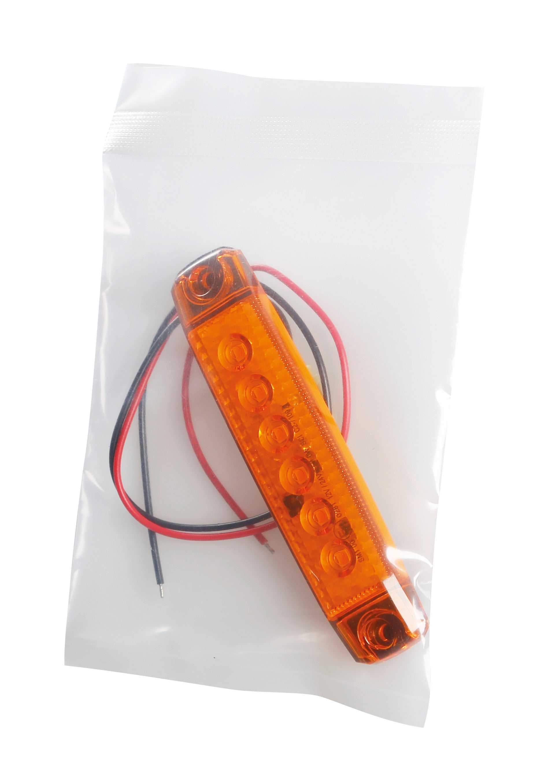 Set 20 pz, luce ingombro - 6 Led - 12/24V - Arancio