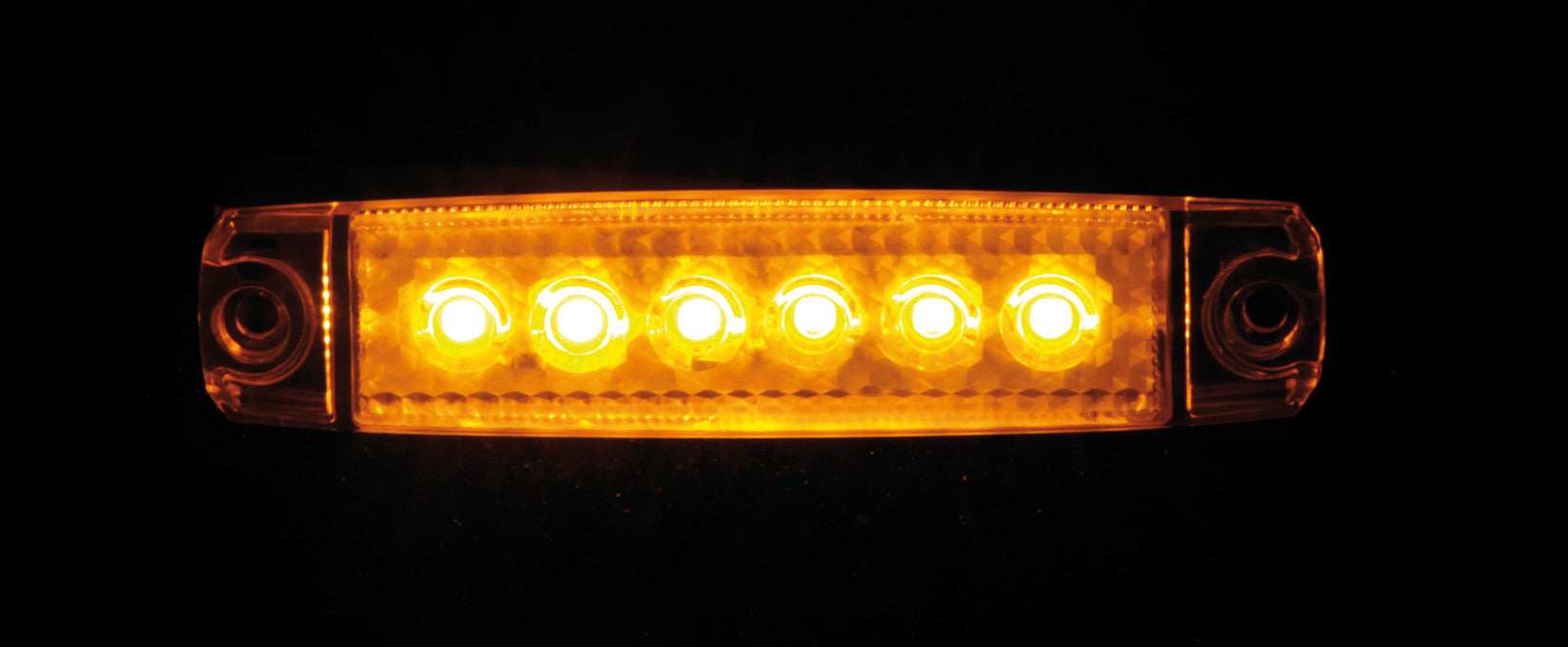 Set 20 pz, luce ingombro - 6 Led - 12/24V - Arancio