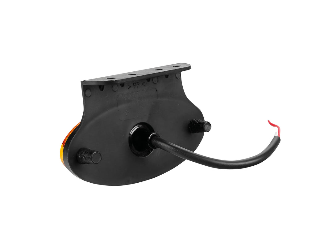 Luce ingombro con catarifrangente e staffa - 3 Led - 12/24V - Arancio