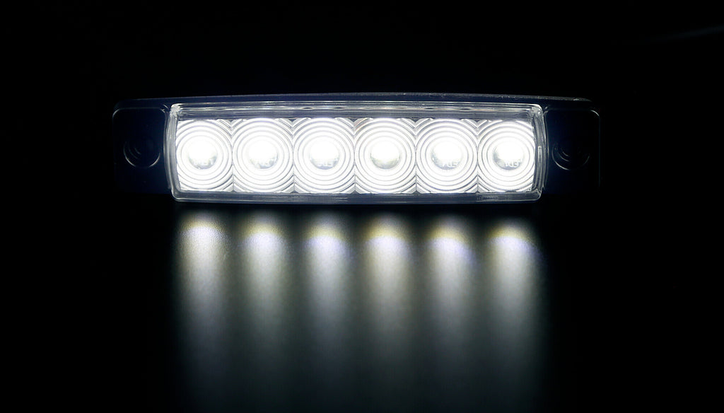Luce ingombro - 6 Led - 12/24V - Bianco