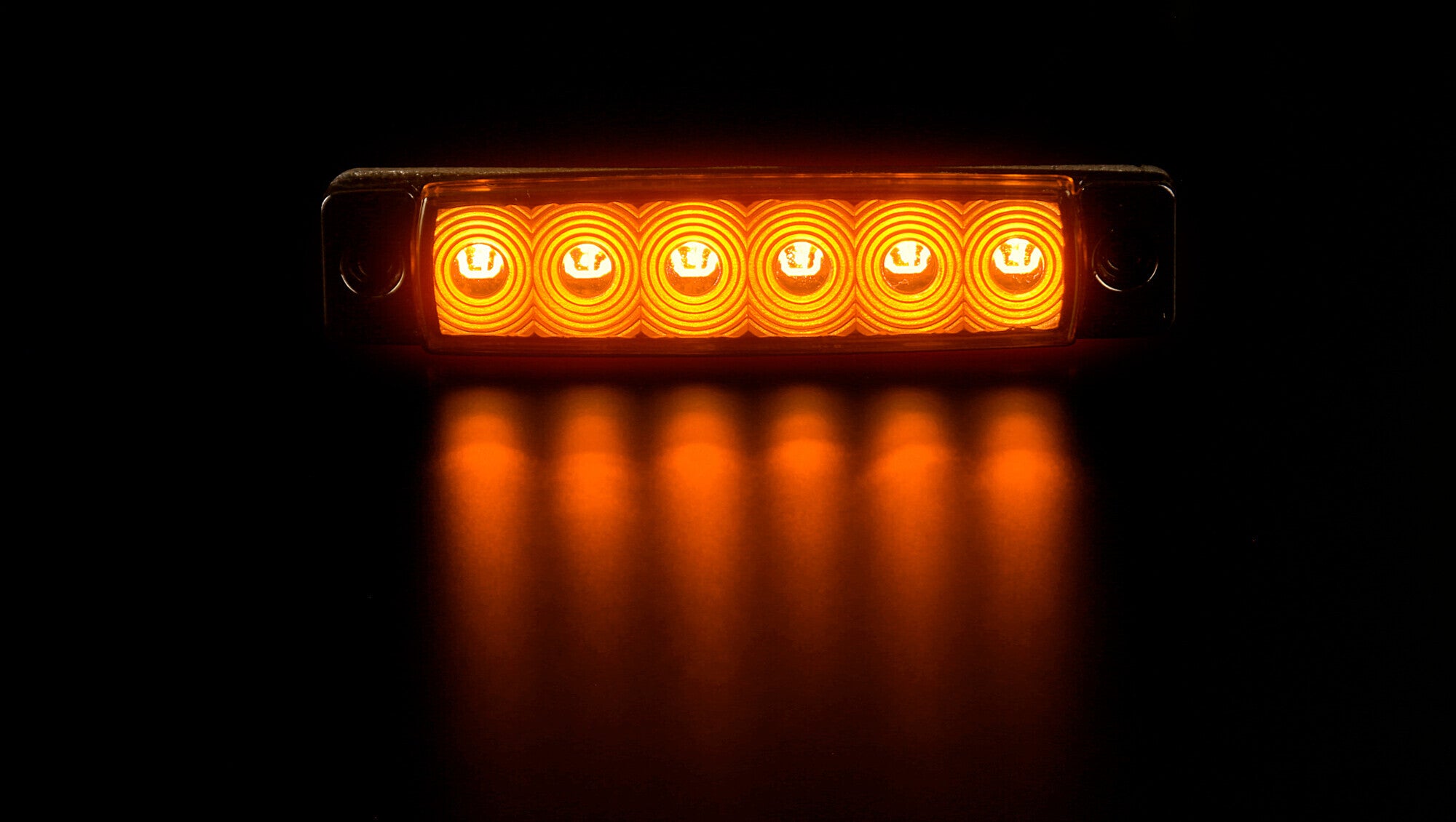 Luce ingombro - 6 Led - 12/24V - Arancio
