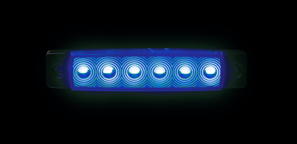 Luce decorativa - 6 Led - 12/24V - Blu