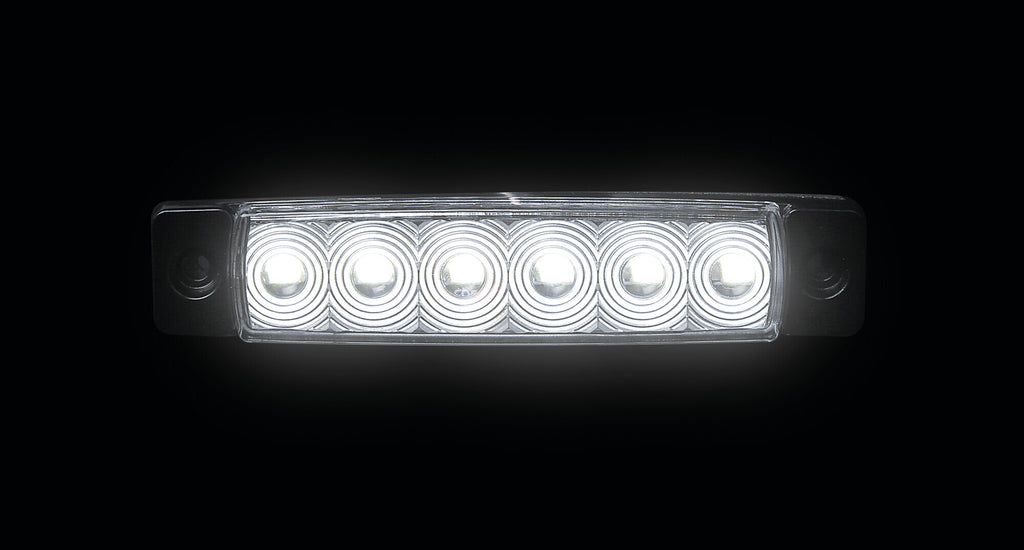 Set 20 pz, luce ingombro - 6 Led - 12/24V - Bianco