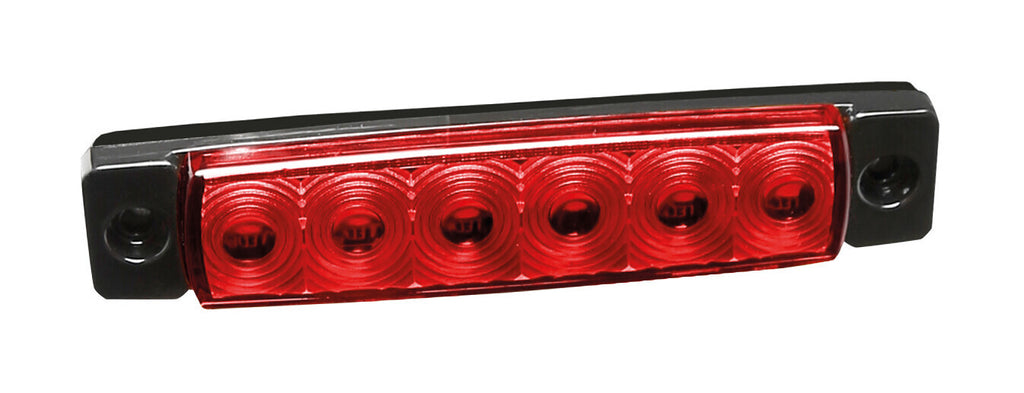 Set 20 pz, luce ingombro - 6 Led - 12/24V - Rosso