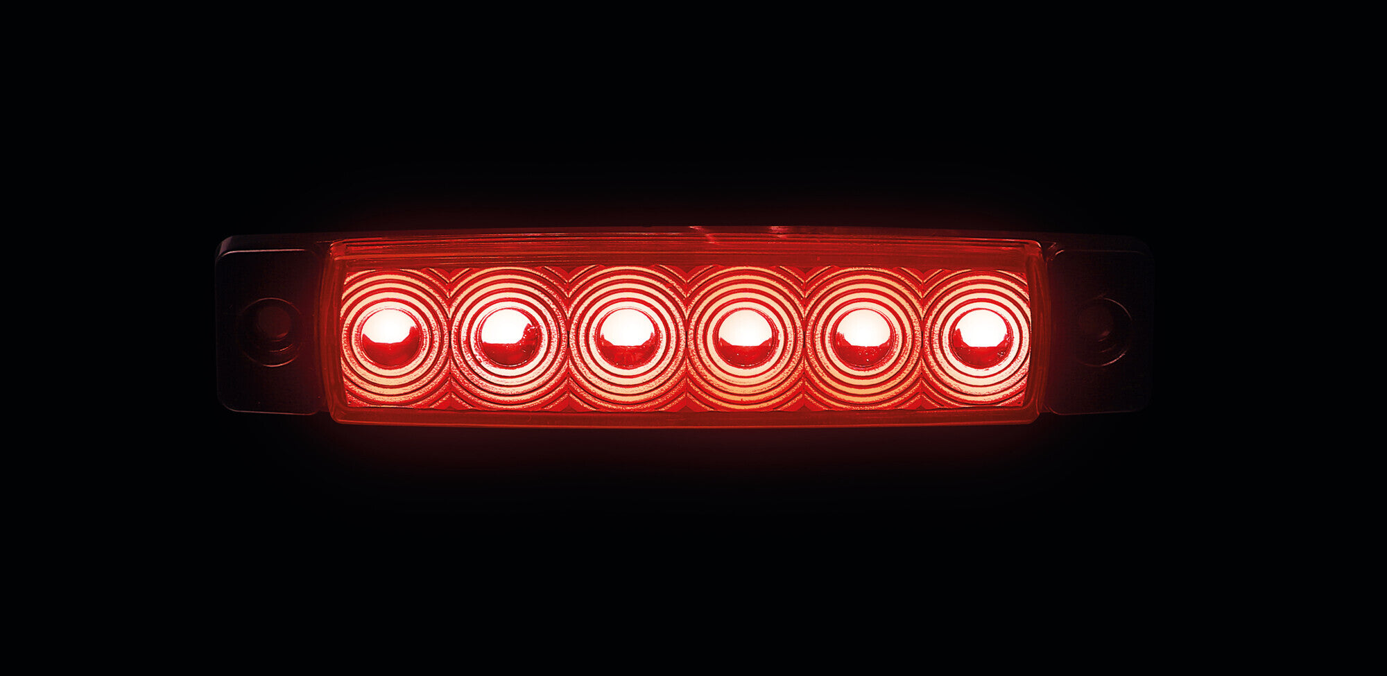 Set 20 pz, luce ingombro - 6 Led - 12/24V - Rosso