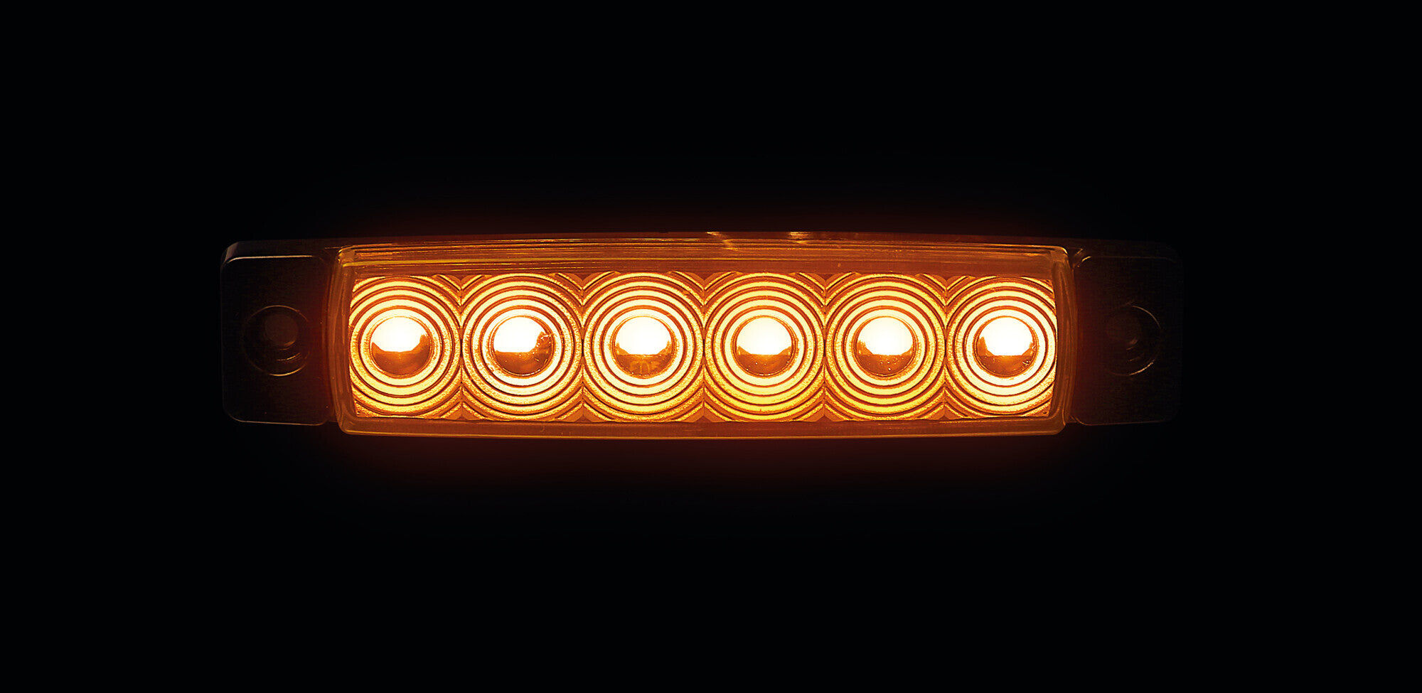 Set 20 pz, luce ingombro - 6 Led - 12/24V - Arancio