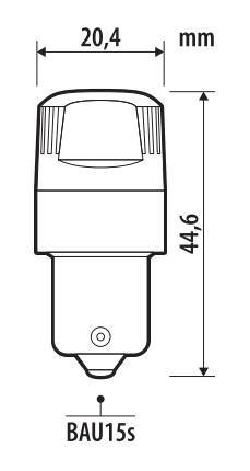 24V Pro-User Series - (PY21W) - BAU15s - 2 pz - Scatola - Arancio - Doppia polarità - Resistenza incorporata