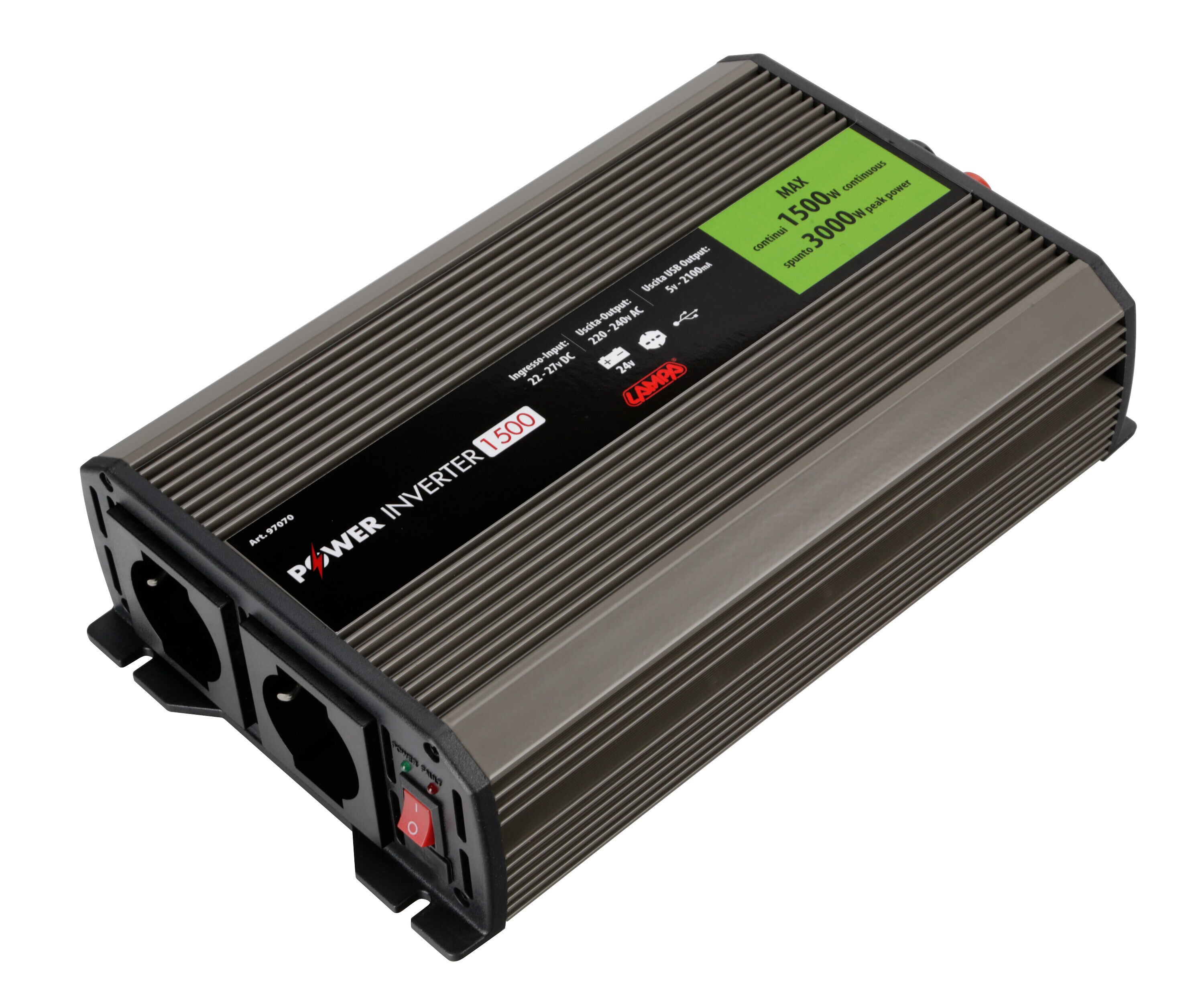 Power Inverter 1500, trasformatore 24V > 220V