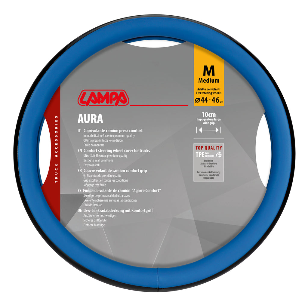 Aura, coprivolante in Skeentex - M - Ø 44/46 cm - Blu