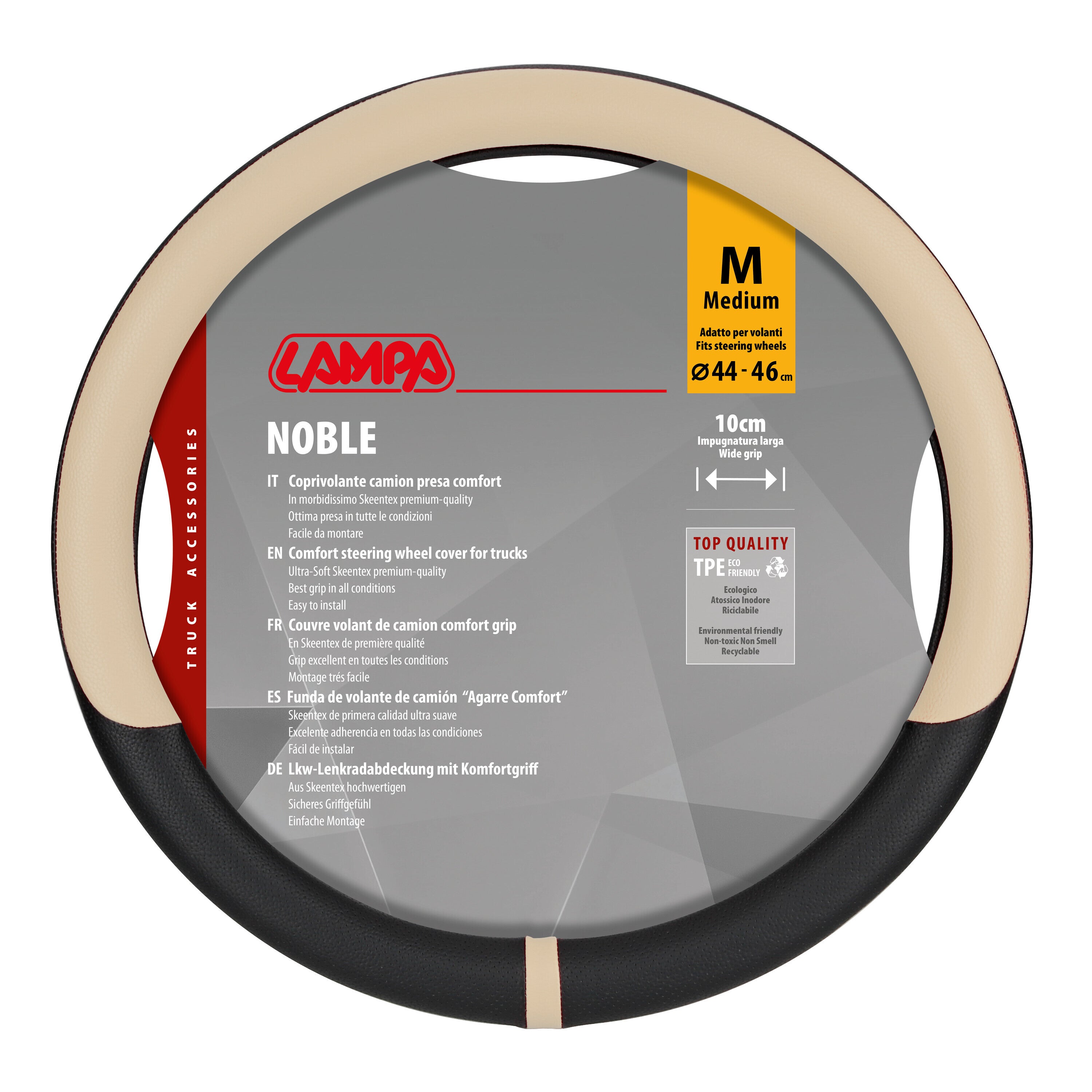Noble, coprivolante in Skeentex - M - Ø 44/46 cm - Beige