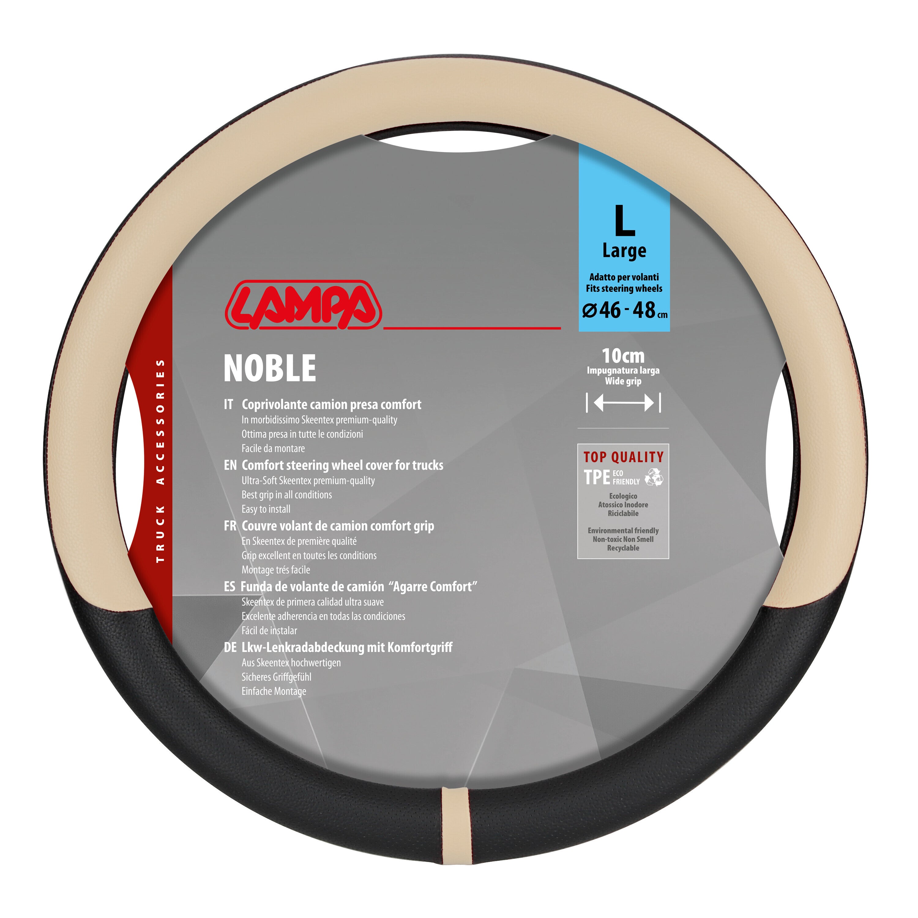 Noble, coprivolante in Skeentex - L - Ø 46/48 cm - Beige