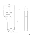 Scorrevoli per binari - G-11 - 25 pz