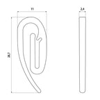 Ganci per tende - G-12 - 25 pz