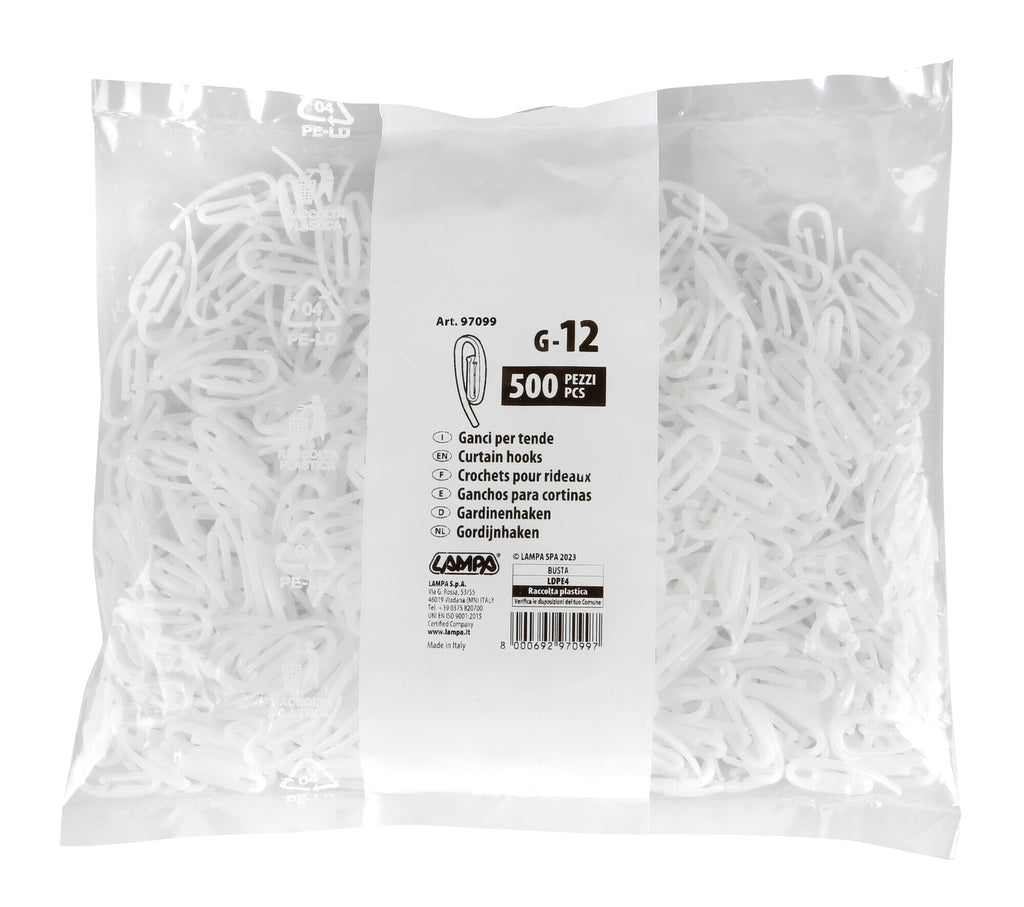 Ganci per tende - G-12 - 500 pz