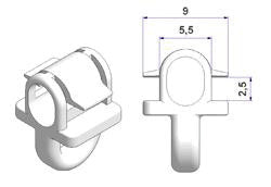 Scorrevoli per binari - G-2 - 500 pz