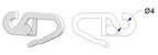 Ganci per tende - G-4 - 500 pz