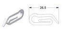 Ganci per tende - G-5 - 500 pz