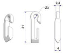 Ganci per tende - G-6 - 500 pz