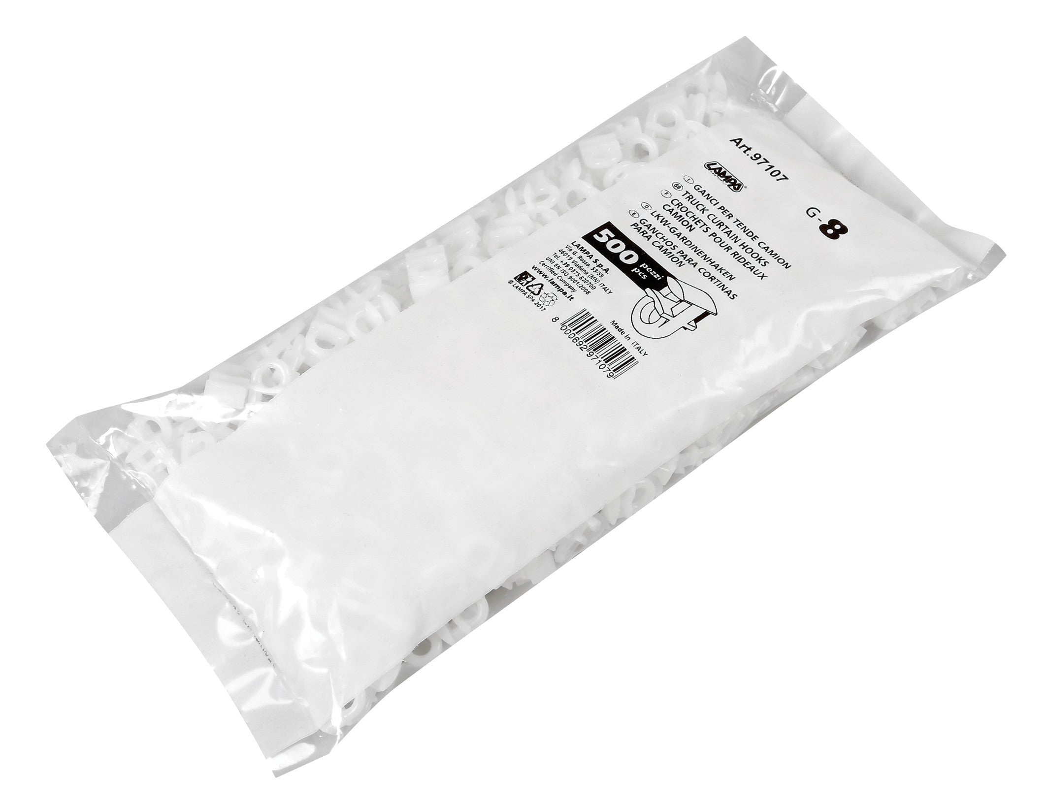 Scorrevoli per binari - G-8 - 500 pz