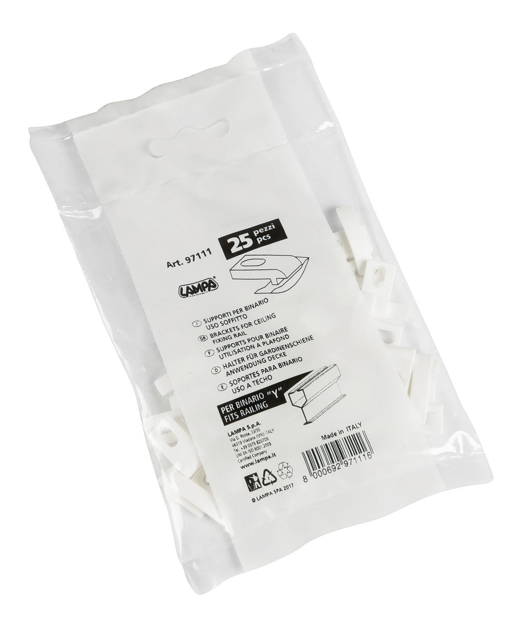 Set 25 supporti per binario uso soffitto