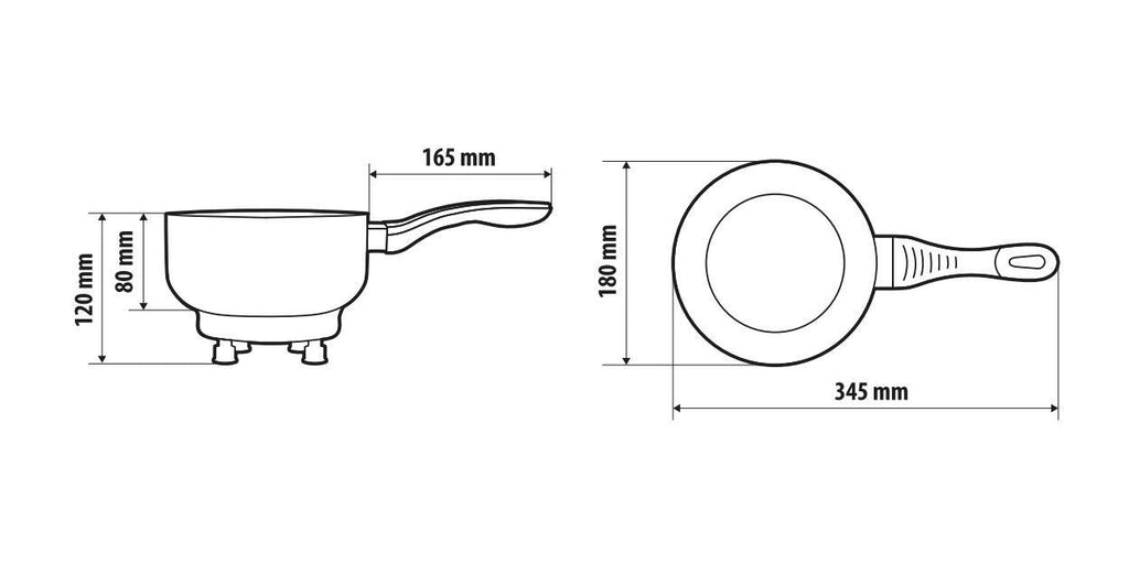 Electric Saucepan, pentola elettrica - Ø 18 cm - 24V - 260W - 13A