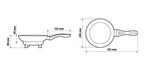 Electric Frying Pan, padella elettrica - Ø 20 cm - 24V - 270W - 13A