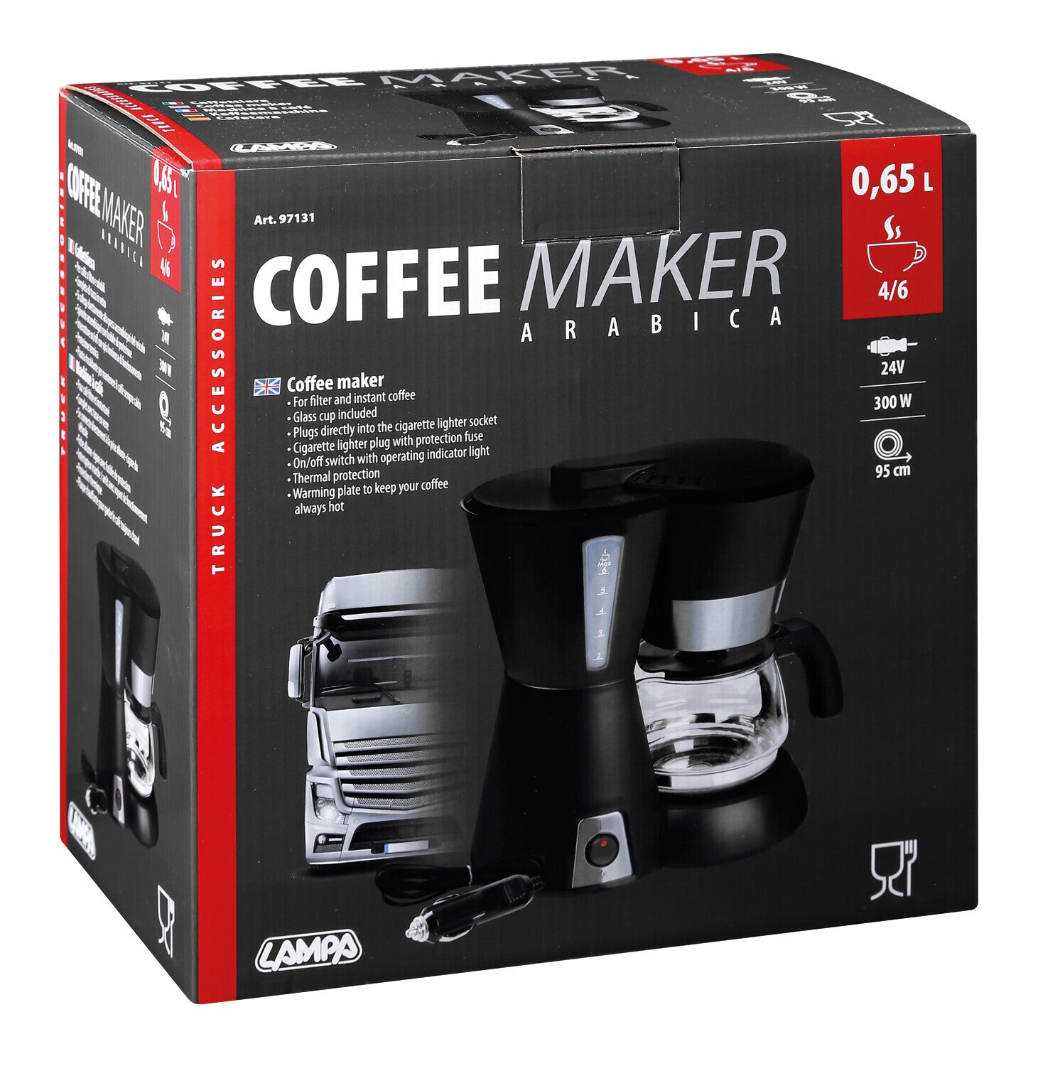 Coffee Maker Arabica, caffettiera - 24V - 300W