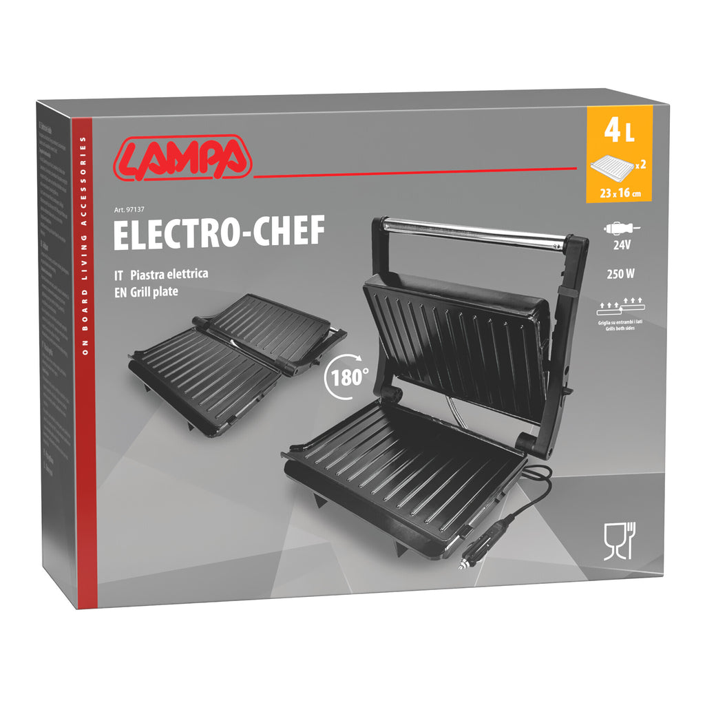 Electro-Chef, piastra elettrica - 24V - 250W - 10A
