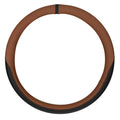 Club, coprivolante in vero cuoio e skeentex - M - Ø 44/46 cm - Marrone