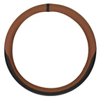 Club, coprivolante in vero cuoio e skeentex - L - Ø 46/48 cm - Marrone