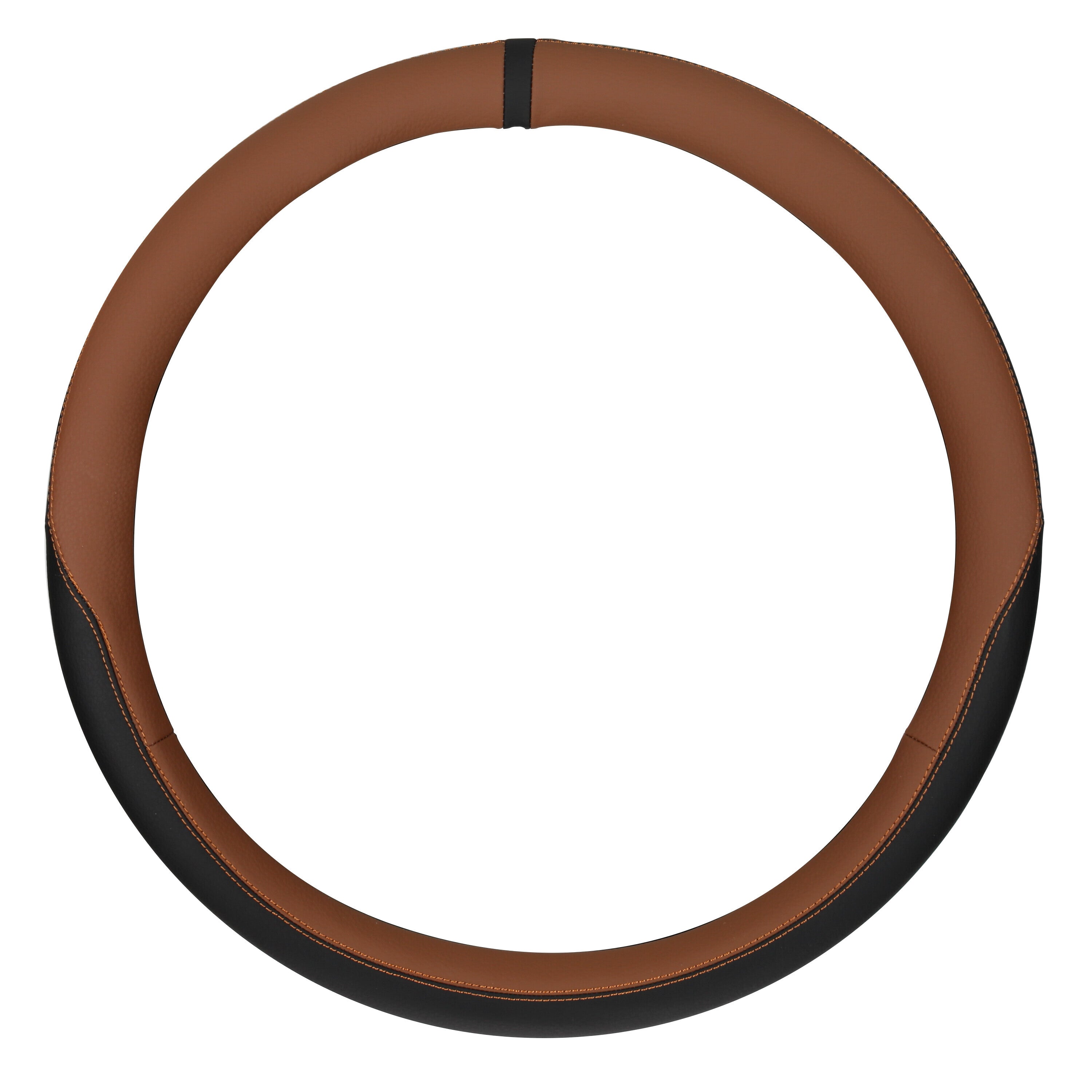 Club, coprivolante in vero cuoio e skeentex - L - Ø 46/48 cm - Marrone