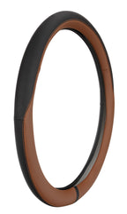 Club, coprivolante in vero cuoio e skeentex - L - Ø 46/48 cm - Marrone