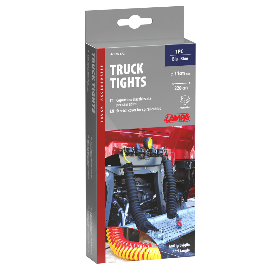 Truck-tights, copertura elasticizzata per spirali aria ed elettriche - Blu